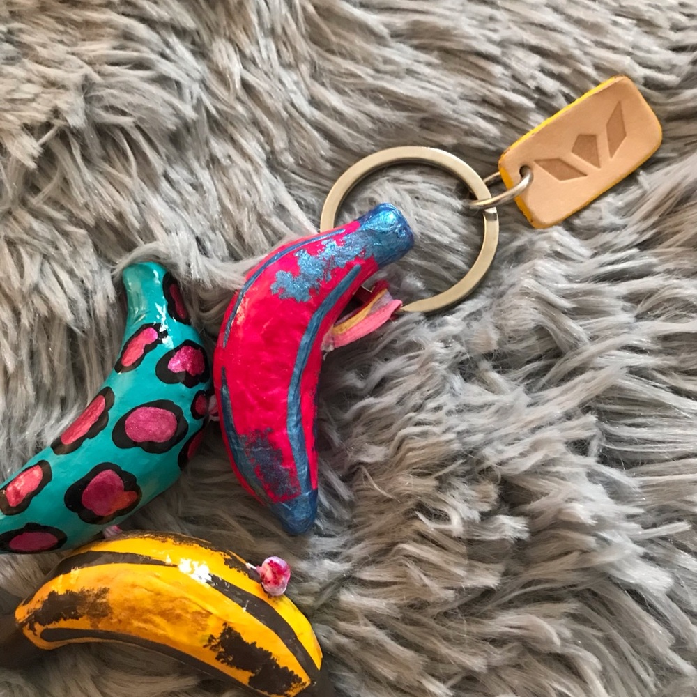 Consuela banana key chain/charm